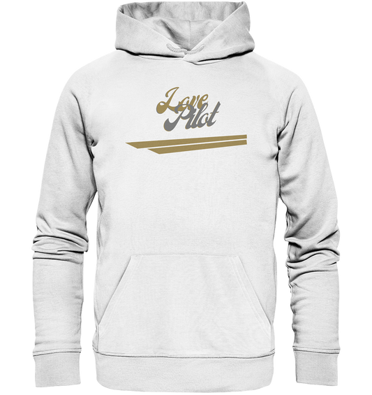 casualjet love pilot - Organic Basic Hoodie
